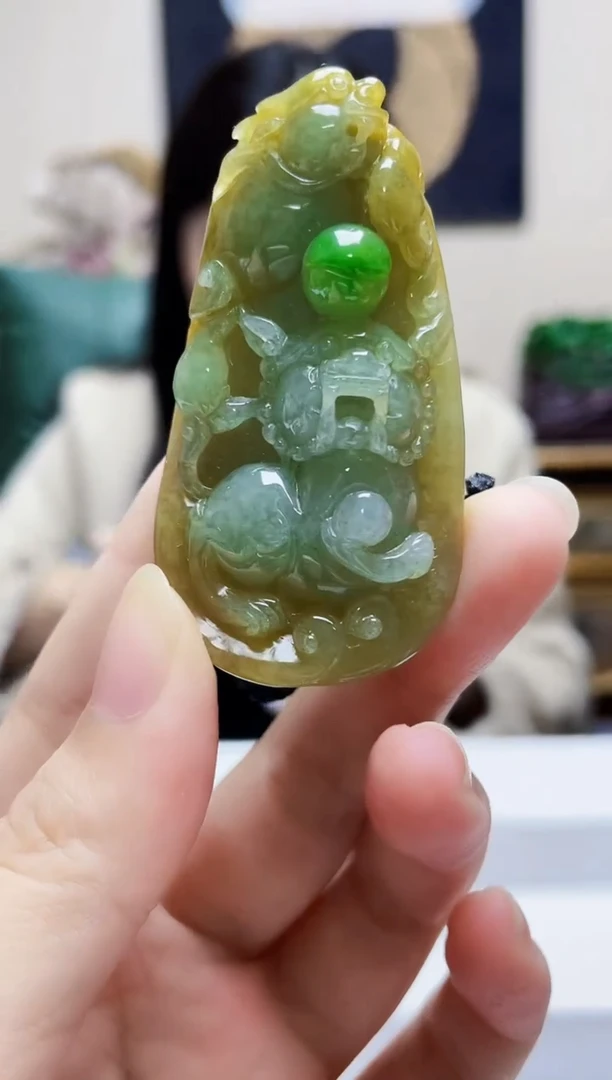 未镶嵌定制翡翠吊坠227