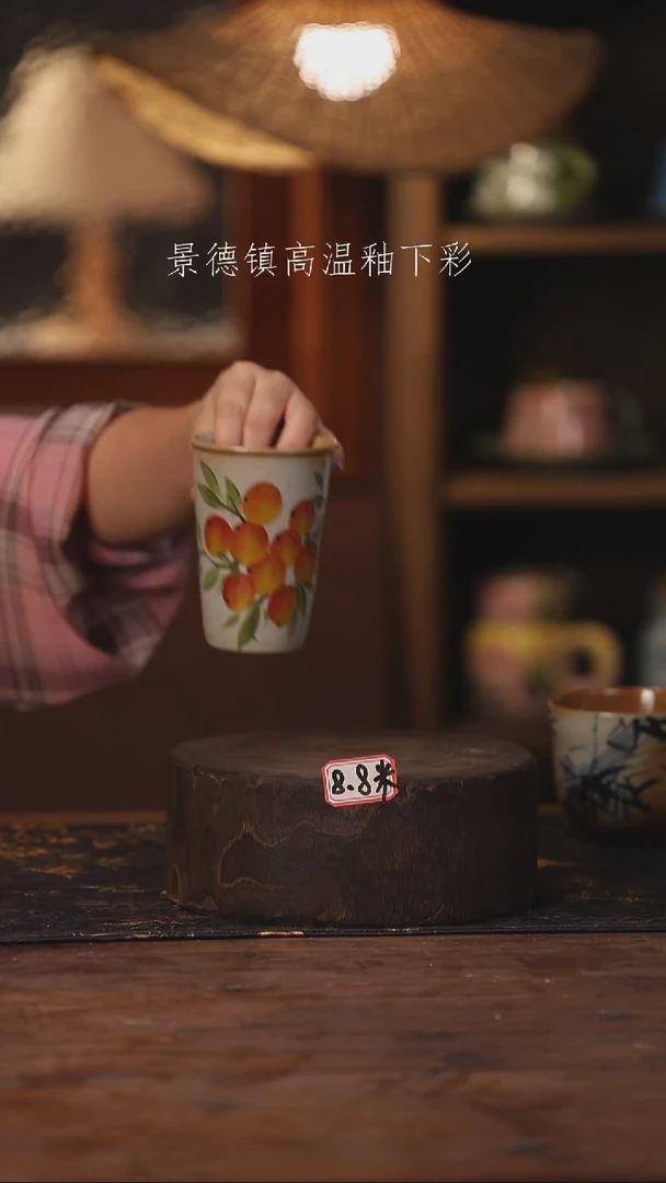陶瓷景德镇高温釉下手绘陶瓷490
