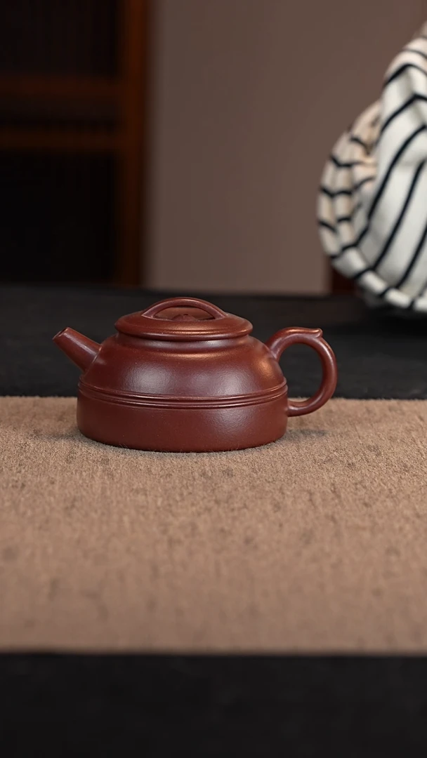 【闪购商品】紫砂茶壶荒野紫红泥腰线