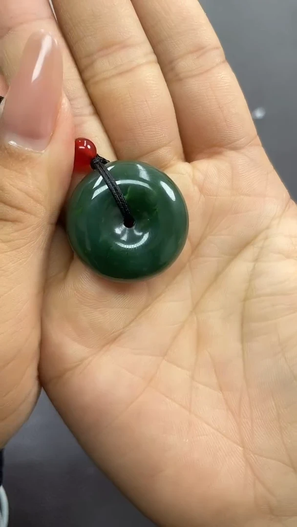 颈饰未镶嵌和田玉碧玉平安扣多样性拍一发一