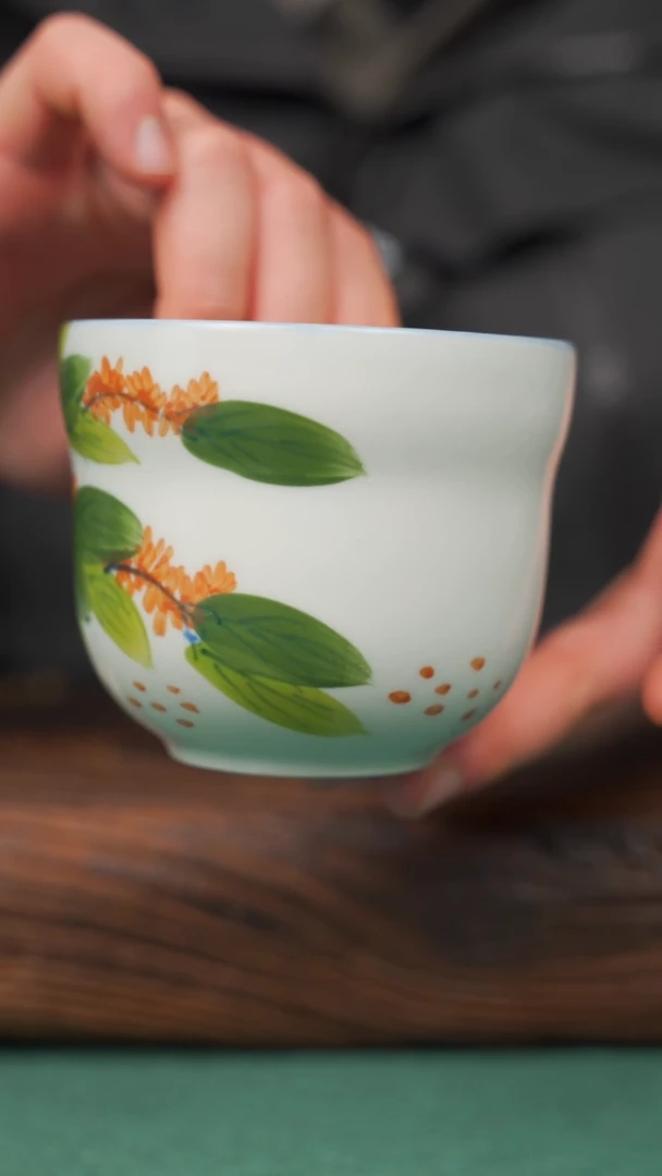 【闪购商品】瓷片88景德镇杯釉下手工手绘瓷器