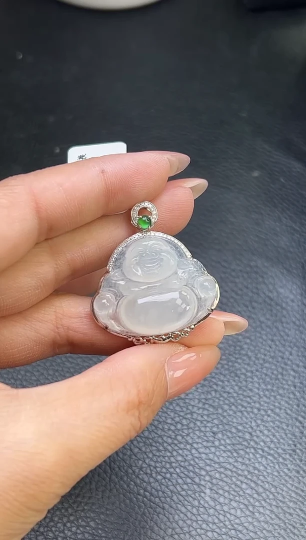 【闪购商品】翡翠颈饰18K金镶嵌YM194-2 佛公