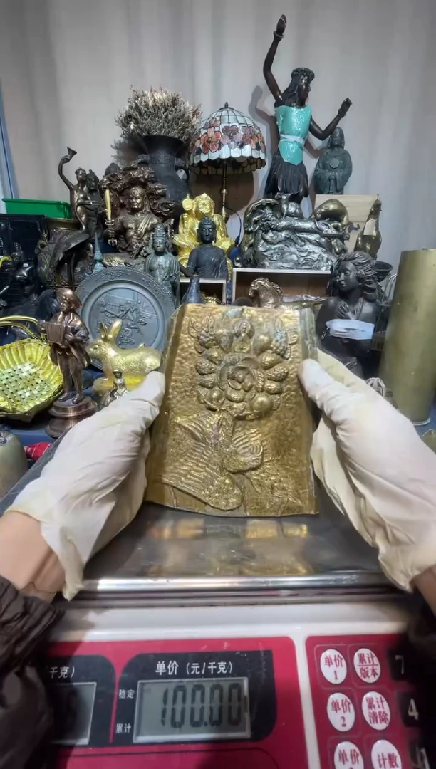 琉璃手工艺品回流铜器摆件实物为准