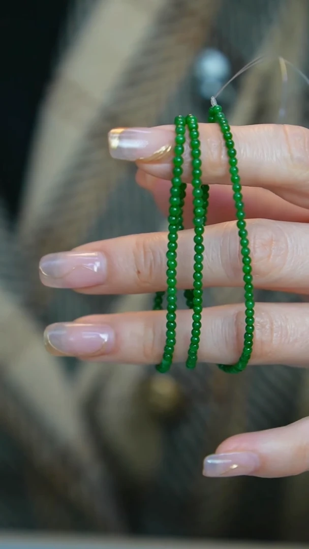 【闪购商品】翡翠颈饰未镶嵌50号-珠串/姿/3
