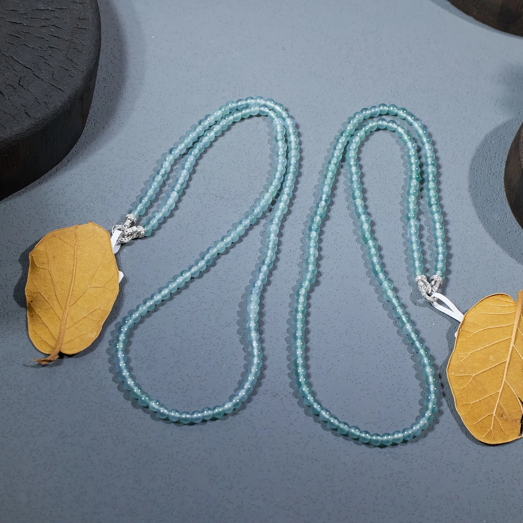 【歪歪】翡翠圆珠项链（多样性发一）XB-J0269