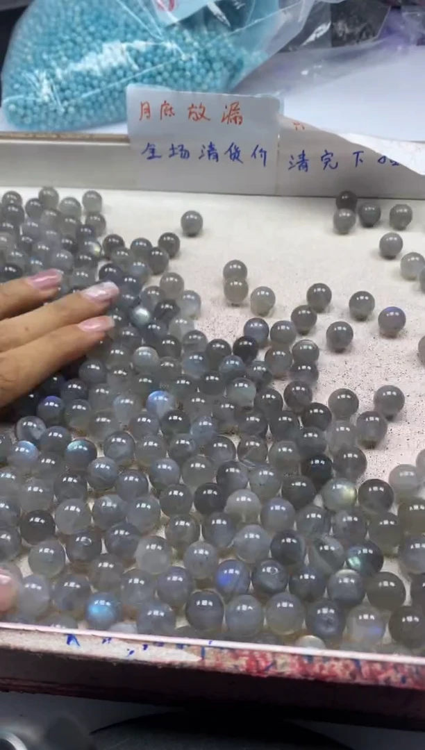 【闪购商品】水晶颈饰未镶嵌w2311灰月光10mm*4颗