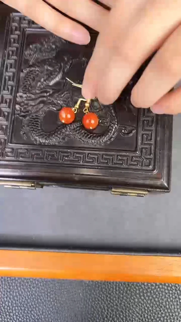 玛瑙/玉髓耳饰未镶嵌信任013