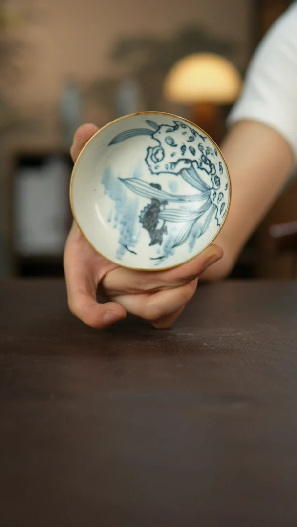 杯景德柴烧手作多人瑕疵