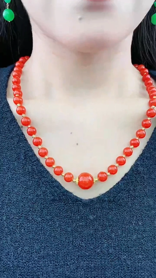 【闪购商品】翡翠颈饰14K金镶嵌D144项链