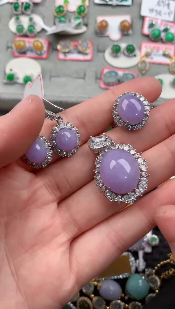 银S925镶嵌戒指翡翠11-11---5