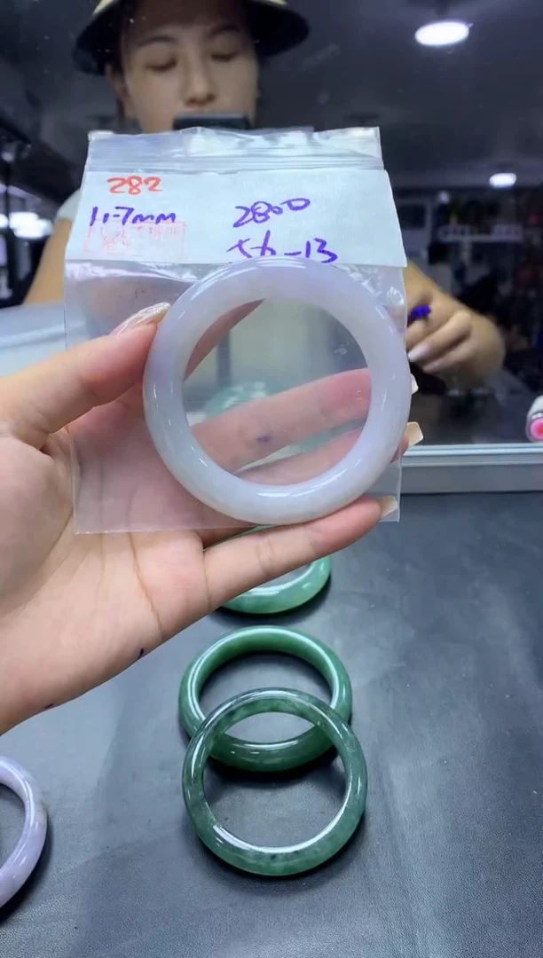 未镶嵌定制翡翠282手镯56+2800元+拍一发一