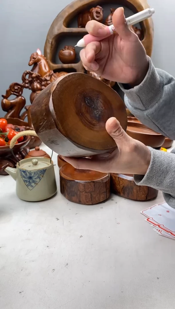 香樟木A1侘寂原木墩墩/尺寸11*12*6