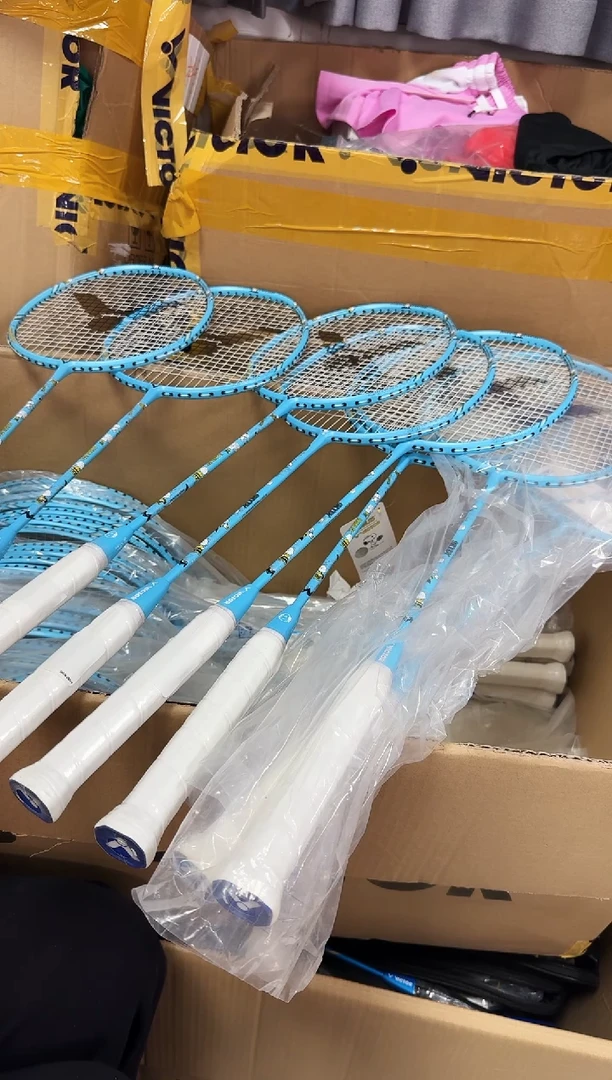 VICTOR胜利正品微瑕球拍球服护具 148 snp蓝色 单