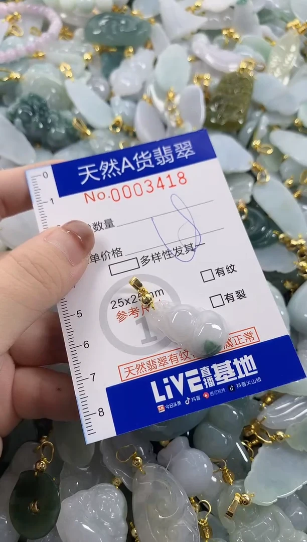 颈饰未镶嵌翡翠天然A货翡翠