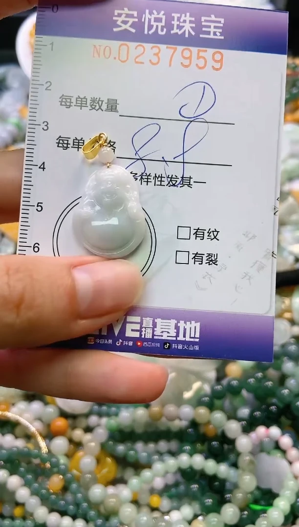 翡翠未镶嵌颈饰闪购0237959