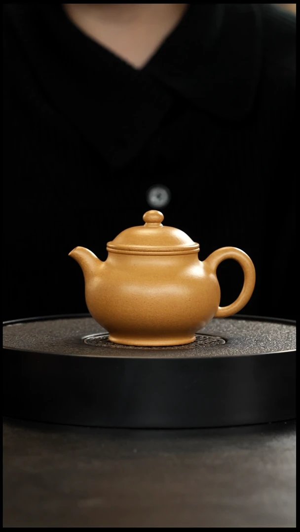 茶壶紫砂正价2000微瑕老宕口精挑黄金段潘壶250cc