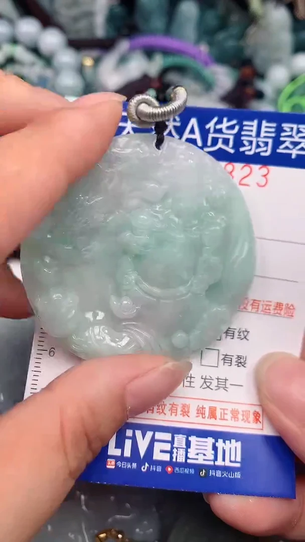 翡翠未镶嵌颈饰...0000823