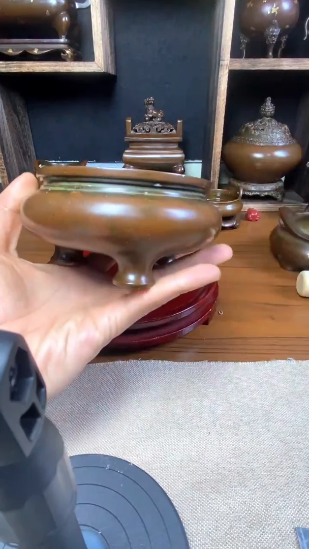 【闪购商品】苏工 普工精品铜 摆件熏香炉/摆件