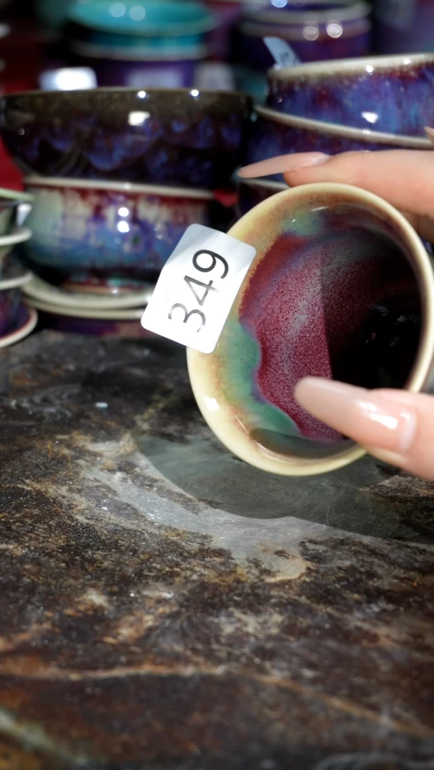 摆件精品窑变钧瓷茶器