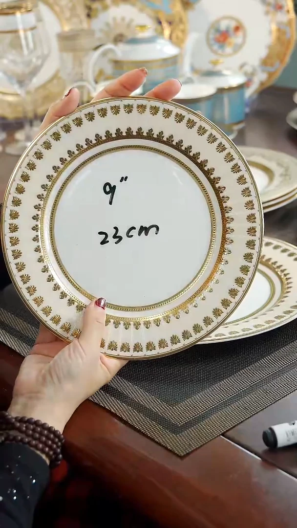 瓷片9英寸平盘1个