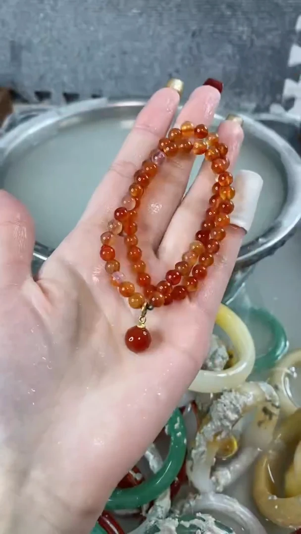 【闪购商品】玛瑙/玉髓手链未镶嵌玛瑙多圈