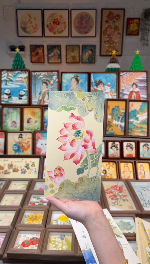 国画思*子花苞荷花 手绘国画27画芯