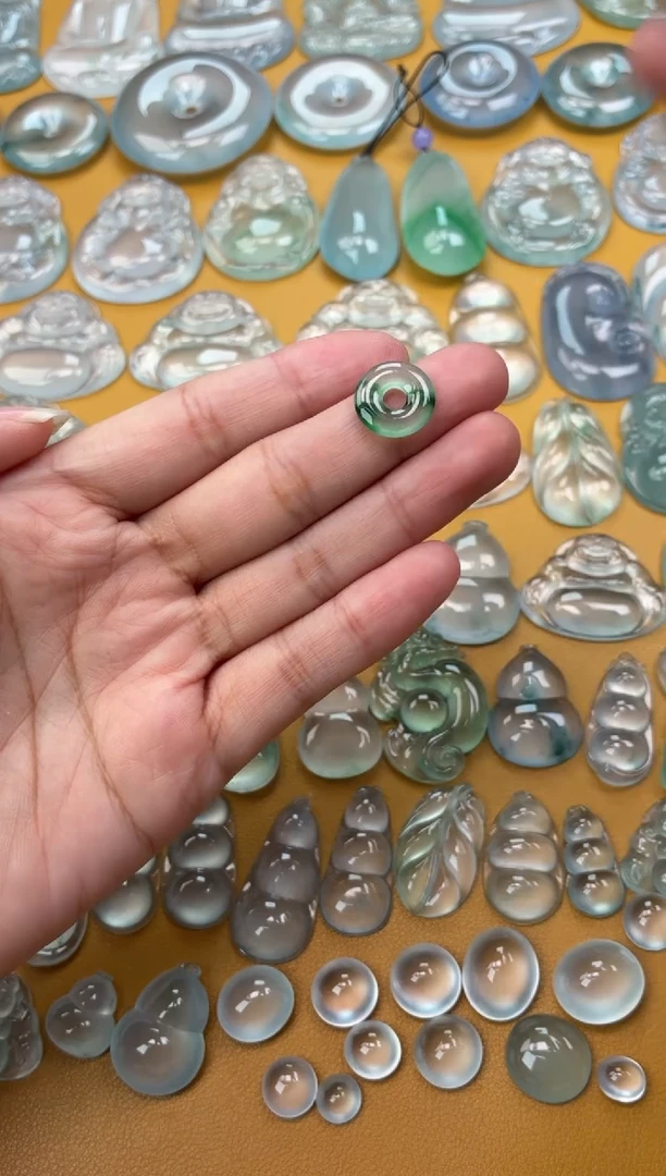 吊坠(不含链)未镶嵌翡翠50 圈圈 13.4 2.4