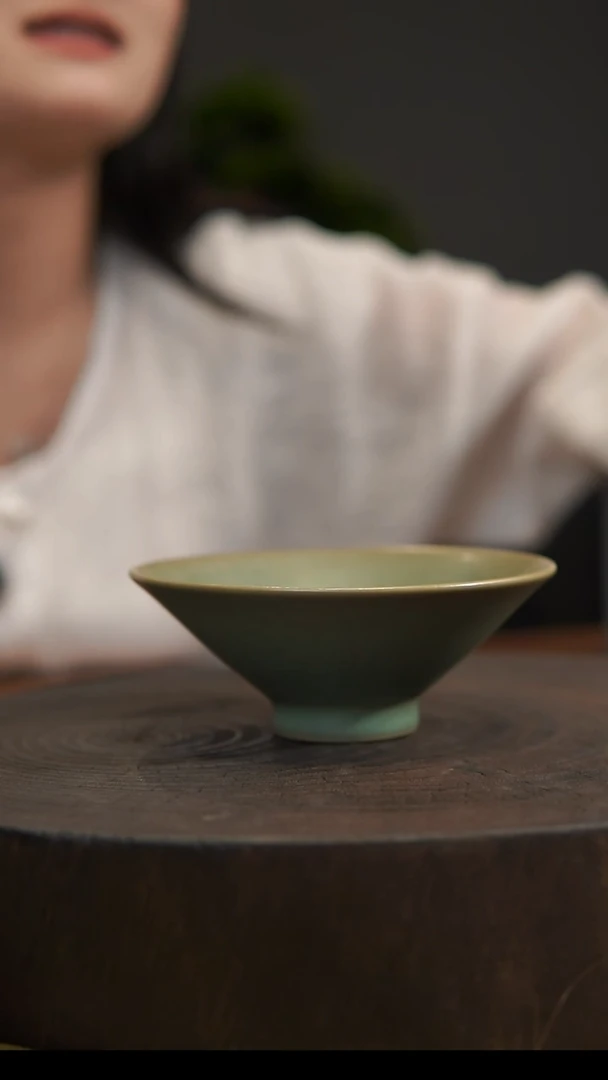 杯子 斗笠杯 汝州原产地 原矿原釉