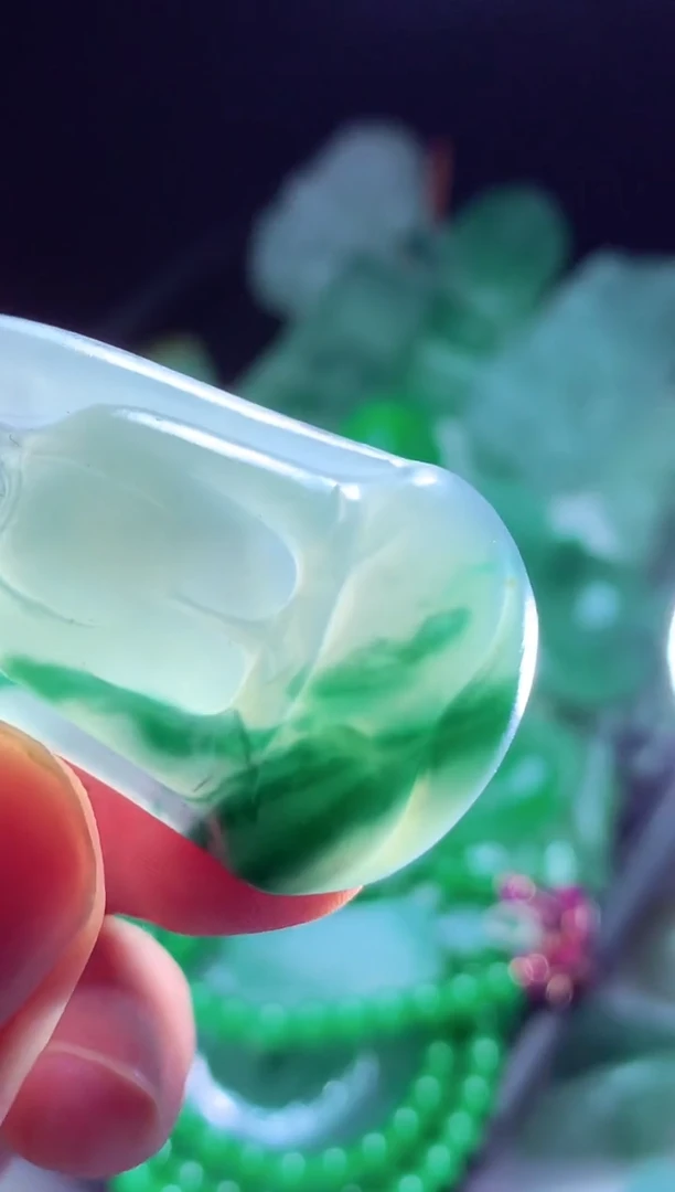 未镶嵌定制翡翠柳*#翡翠毛货定制