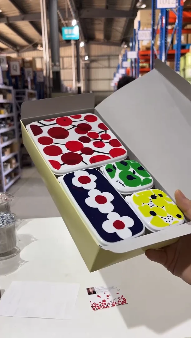 瓷「Plune.」シール容器4pcセット・B