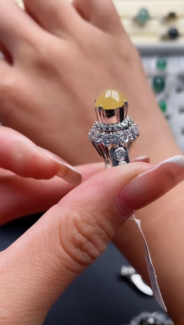 未镶嵌戒指翡翠4444444+6