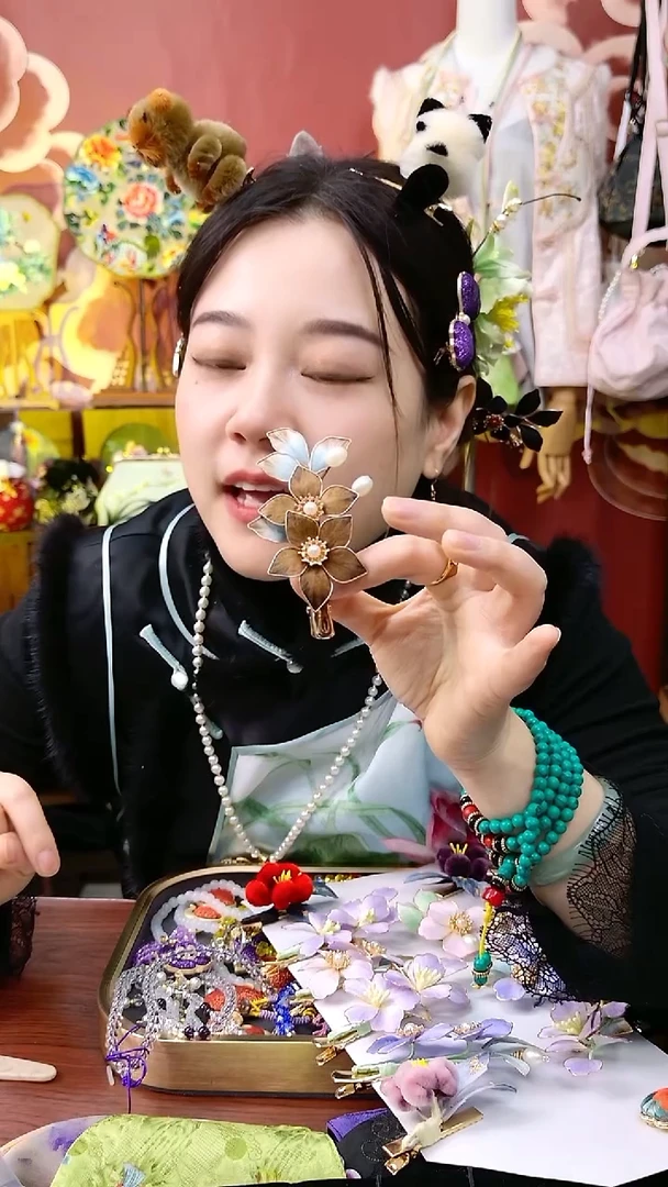 纯铜合金琉璃非遗耳饰