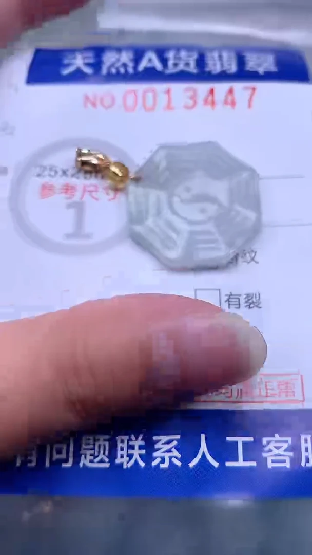 翡翠未镶嵌吊坠(不含链)1