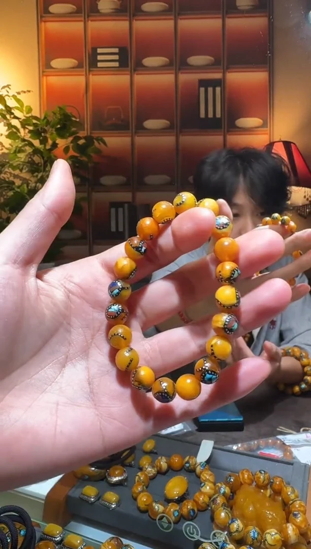 蜜蜡颈饰未镶嵌8612天然蜜蜡珠宝奇石