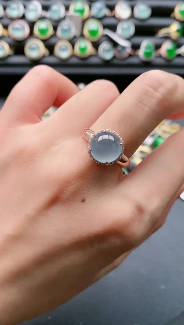 【闪购商品】翡翠戒指银S925镶嵌111111