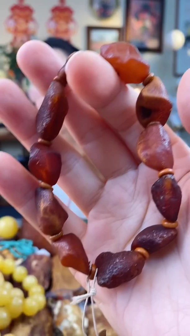 【闪购商品】琥珀手串未镶嵌手串