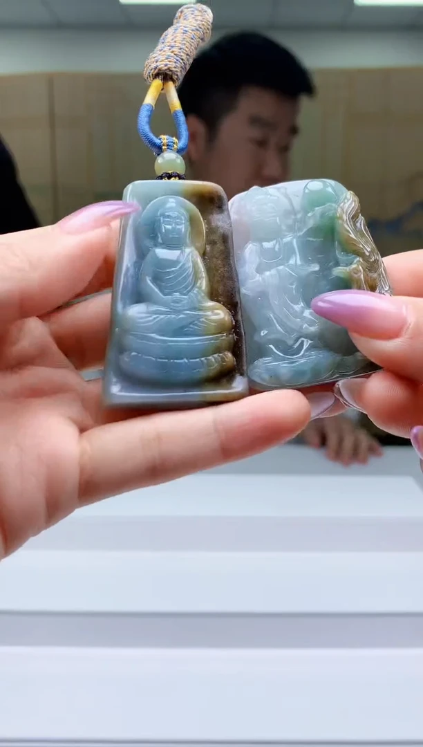 【闪购商品】定制翡翠未镶嵌5028ty-毛货挂件161