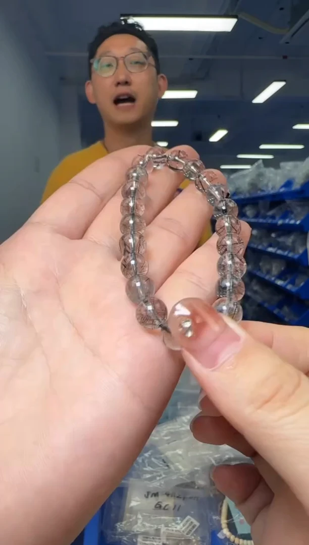 【闪购商品】水晶手链未镶嵌黑发水晶手串