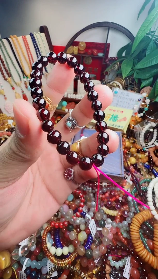 未镶嵌手链石榴石皮* 一物一件）007402