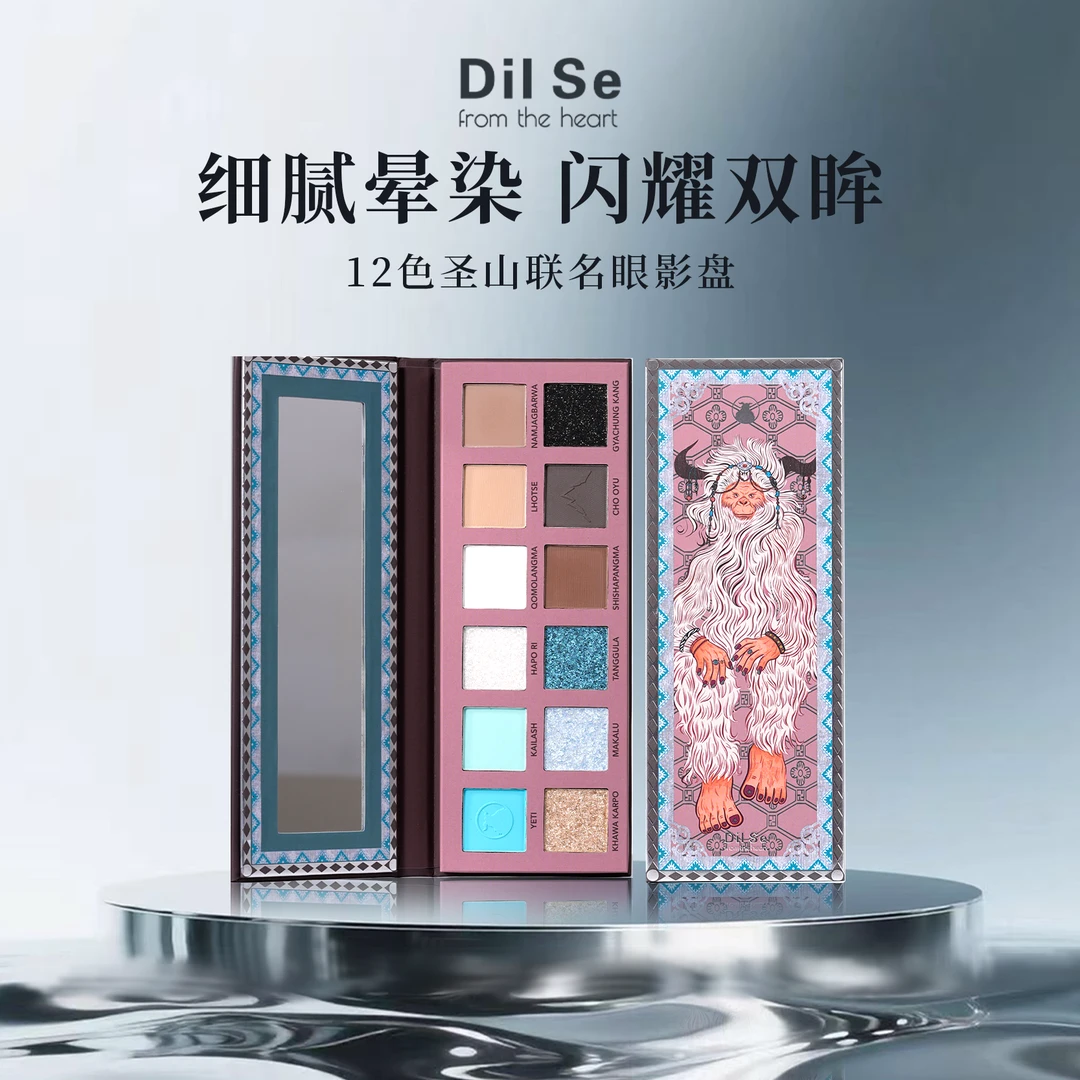 DilSefromtheheart圣山映像十二色眼影哑光大地色珠光