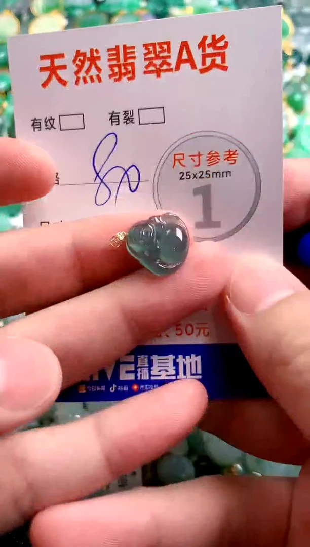 翡翠18K金镶嵌颈饰13002776