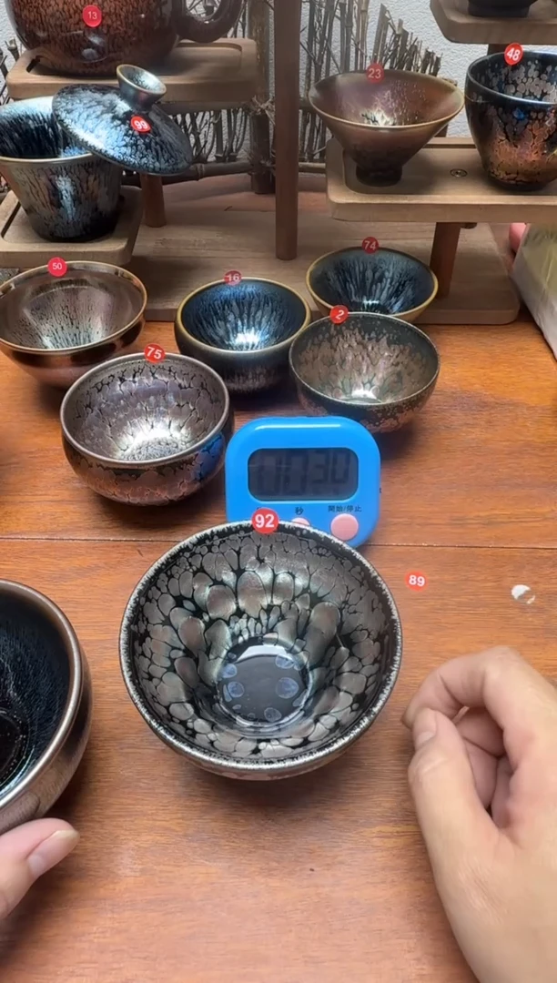 茶盏烬*生92号建盏工匠茶器