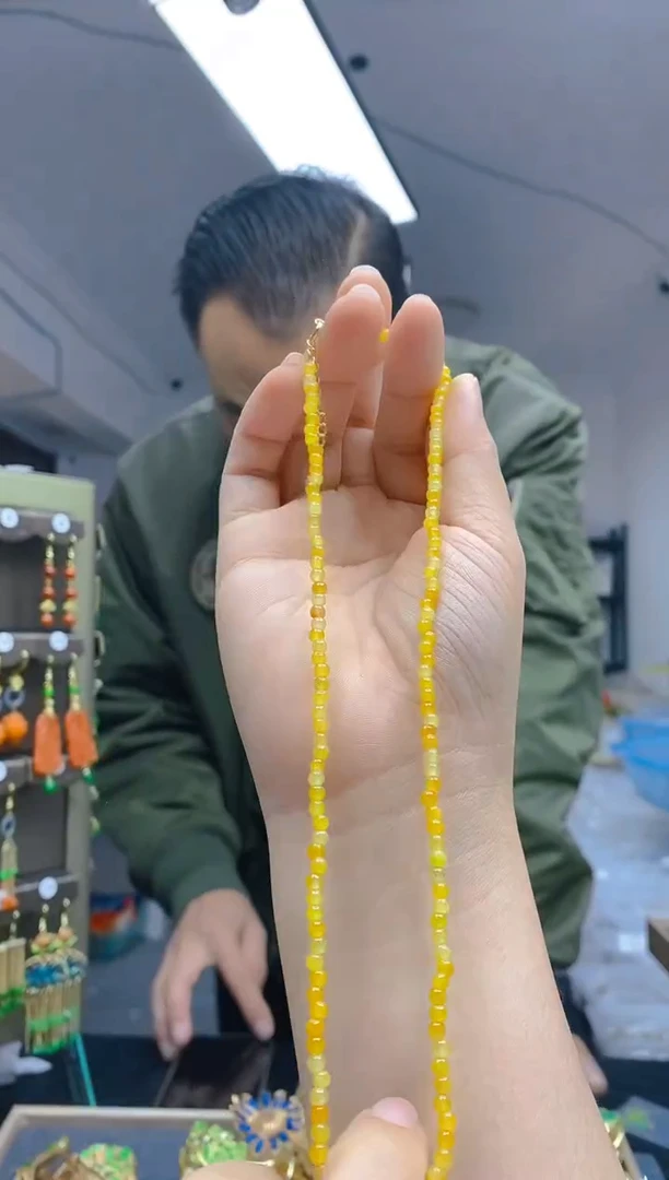 【闪购商品】翡翠耳饰合金70翡翠锁骨链