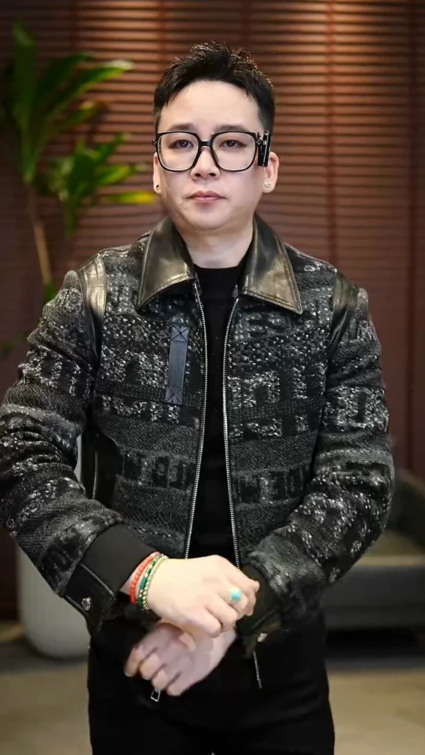 @****！48码 羊毛真皮夹克