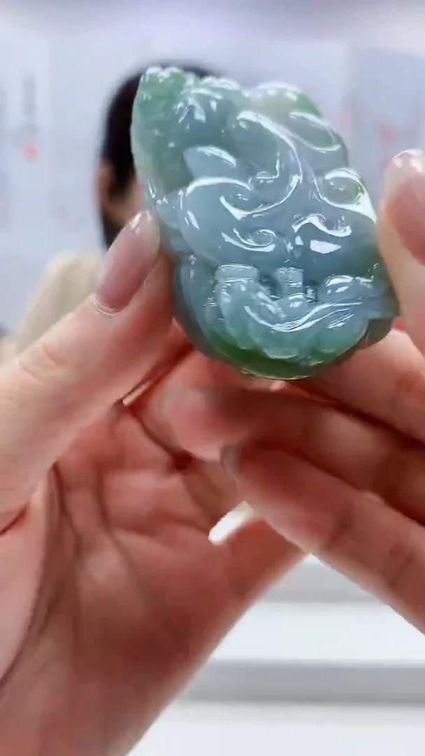 定制翡翠未镶嵌4902lr-毛货挂件66