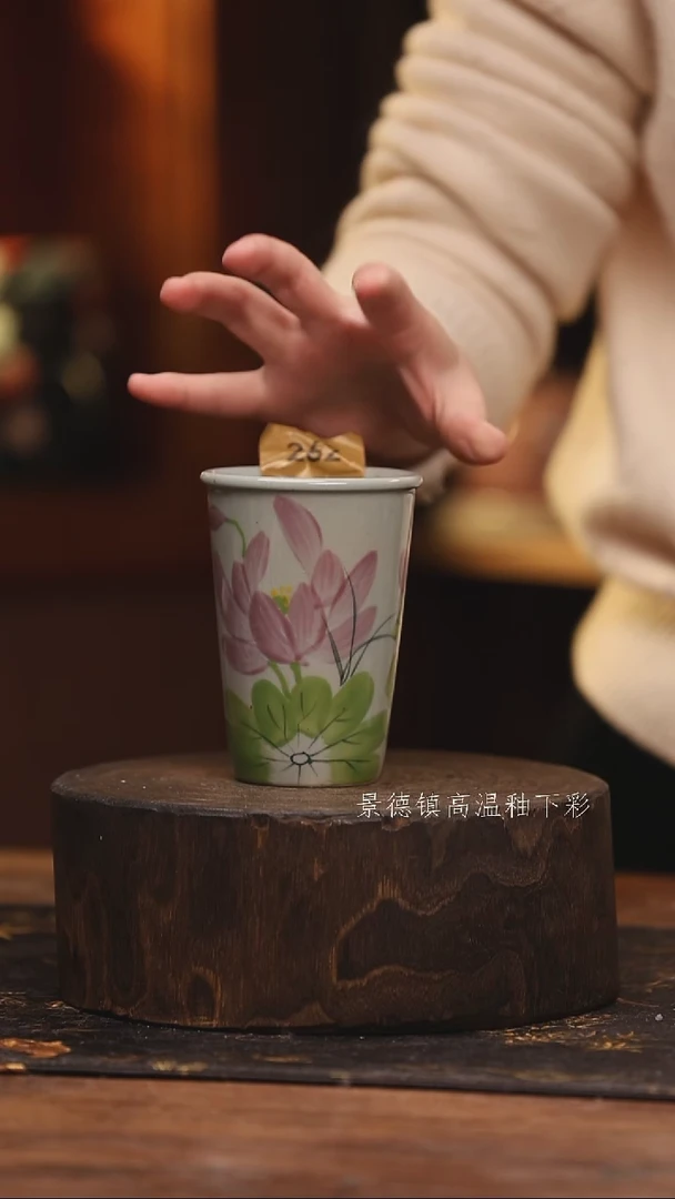 陶瓷景德镇高温釉下手绘陶瓷@L262@