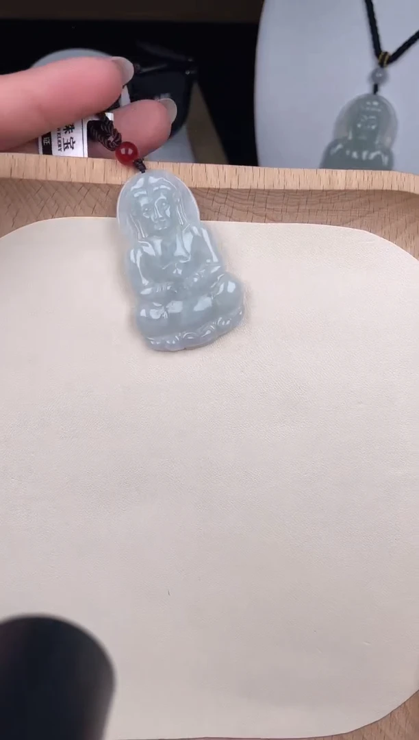 颈饰未镶嵌翡翠平**安ZW003+孤品+送同款绳子