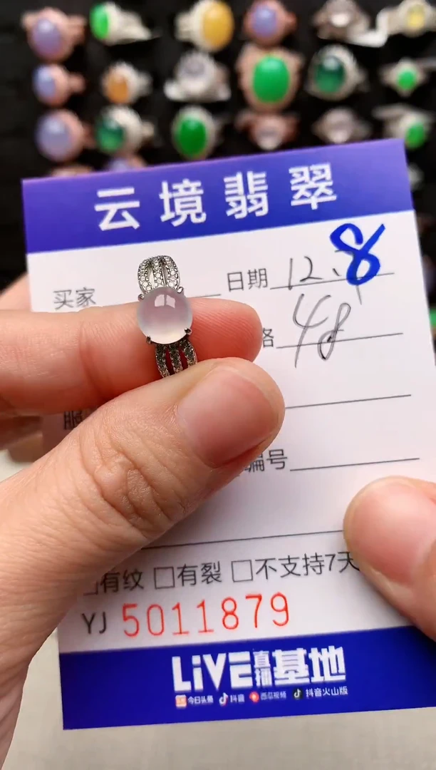 银S925镶嵌戒指翡翠1879