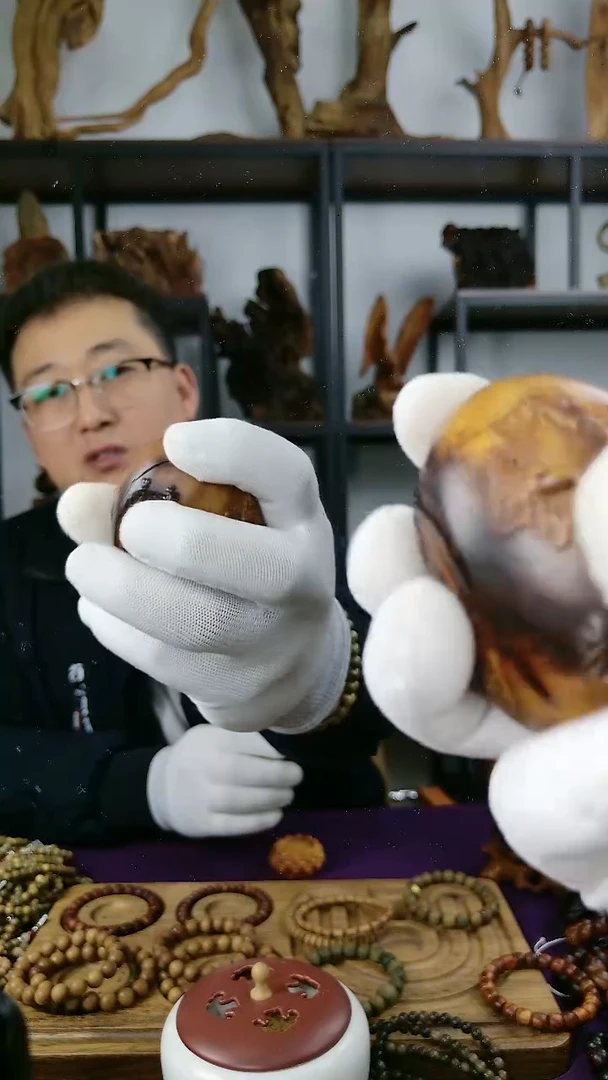 枣木雷击枣木精雕龙胆枣木摆件带底座