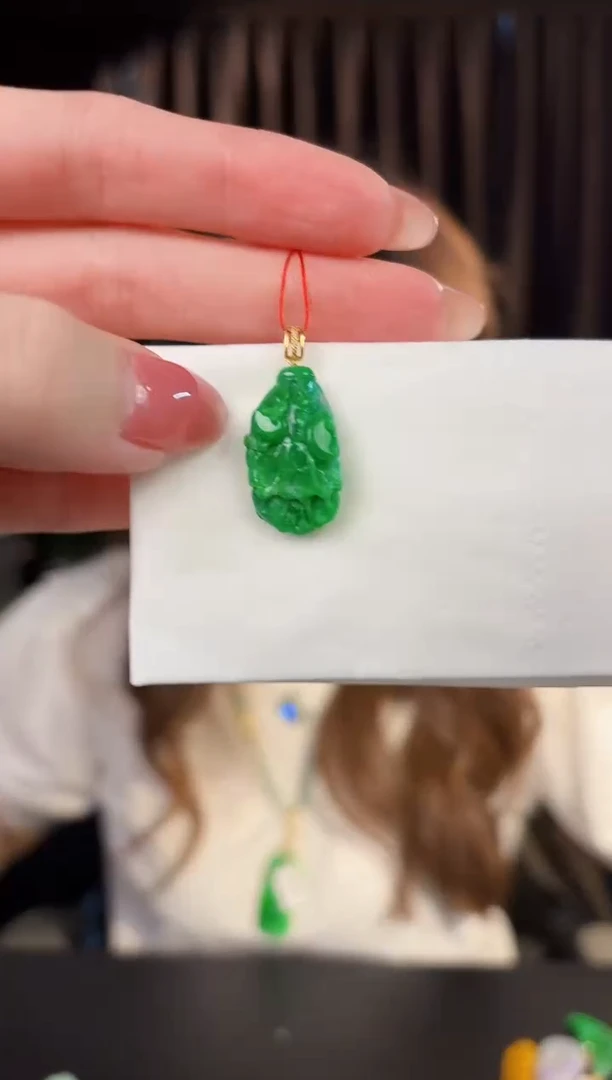 【闪购商品】翡翠颈饰18K金镶嵌缅料A货/支持复检/一件